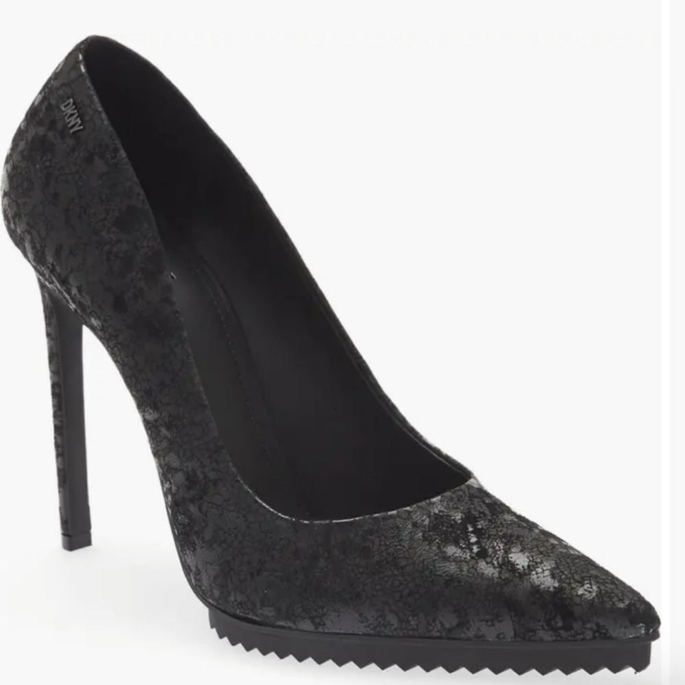 DKNY CARISA pointed Toe Pump, Black Heels